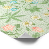 William Morris's Daisy beroemde patroon. Poster (Hoek)