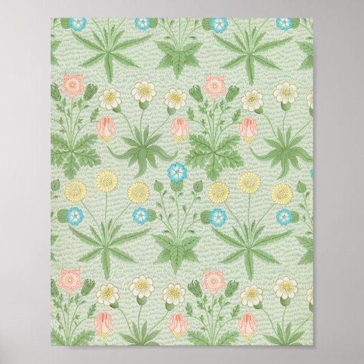 William Morris's Daisy beroemde patroon. Poster (Voorkant)
