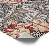 William Morris's Gedrukte Linen Honeysuckle beroem Poster (Hoek)