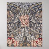 William Morris's Gedrukte Linen Honeysuckle beroem Poster (Voorkant)
