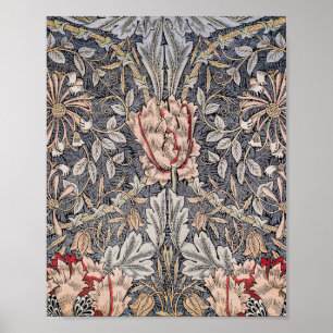 William Morris's Gedrukte Linen Honeysuckle beroem Poster