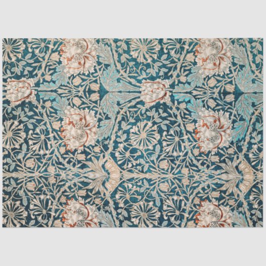 William Morris's Honeysuckle (1876) beroemd patroo Tissuepapier (Voorkant)