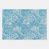 William Morris's Marigold Blue White Pattern Inpakpapier Vel (Voorkant 3)