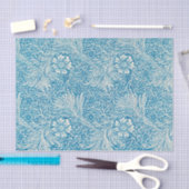 William Morris's Marigold Blue White Pattern Tissuepapier (Craft)