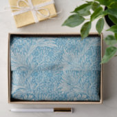 William Morris's Marigold Blue White Pattern Tissuepapier (Geschenk)