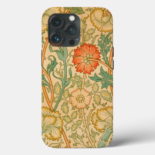 William Morris's roze en Roos beroemde patroon Case-Mate iPhone Case (Achterkant)