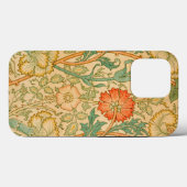 William Morris's roze en Roos beroemde patroon Case-Mate iPhone Case (Achterkant (horizontaal))
