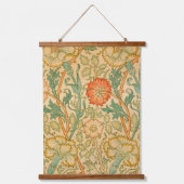 William Morris's roze en Roos beroemde patroon Hangend Wandkleed (Voorkant)