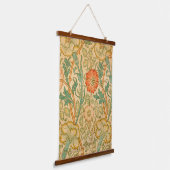 William Morris's roze en Roos beroemde patroon Hangend Wandkleed (Gebogen)