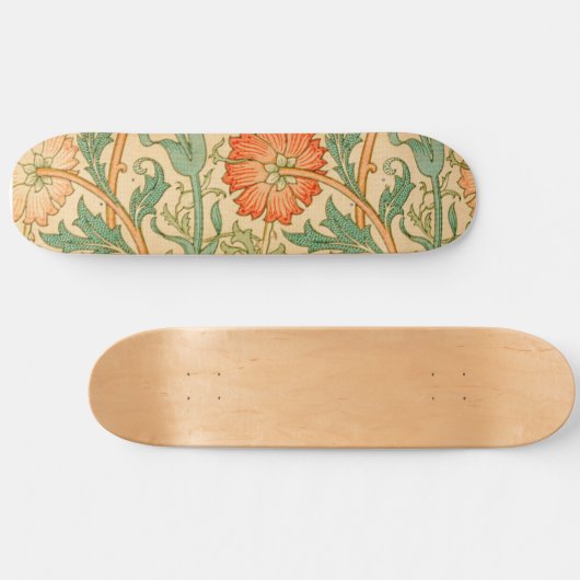 William Morris's roze en Roos beroemde patroon Persoonlijk Skateboard (Horizontaal)