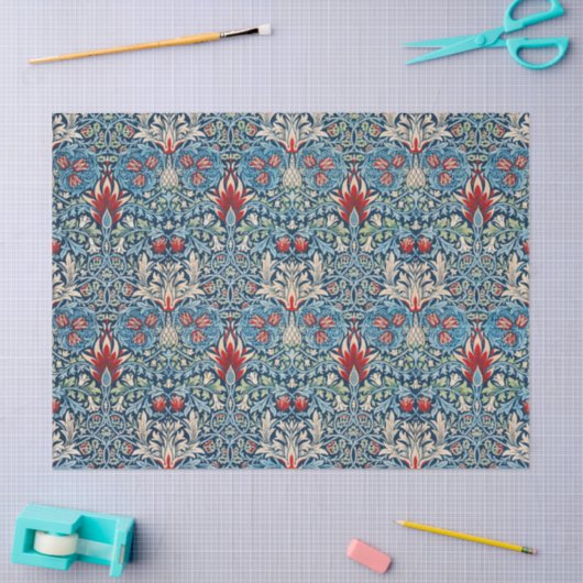 William Morris's Snakehead Patroonontwerp Tissuepapier (Craft)