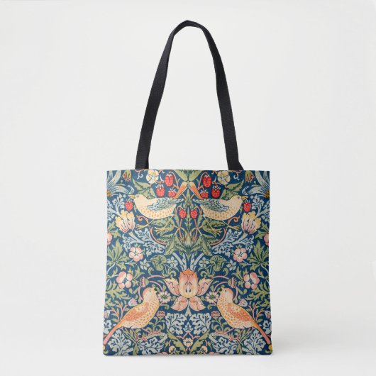 William Morris's Strawberry dief vogels Tote Bag (Voorkant)