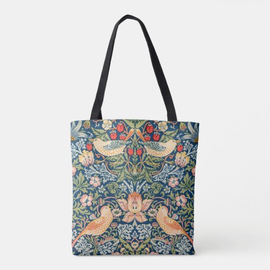 William Morris's Strawberry dief vogels Tote Bag (Achterkant)