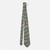 William Morris's Strawberry Thief patroon Stropdas (Achterkant)