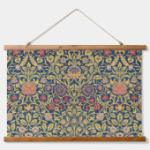 William Morris's Violet and Columbine beroemd Hangend Wandkleed (Voorkant)