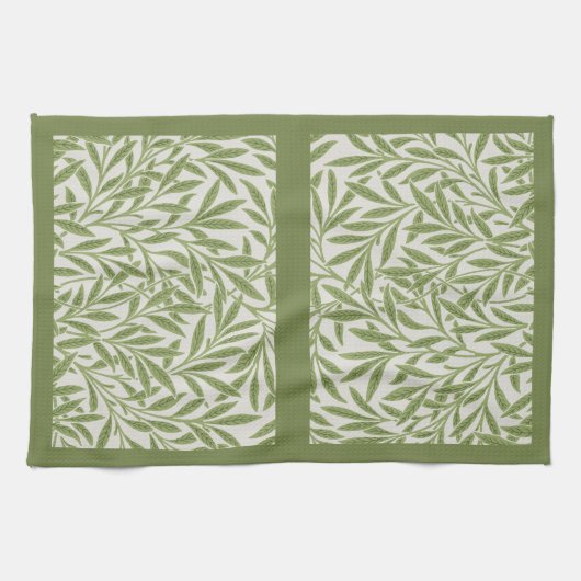 William Morris's Willow Pattern Keuken Handdoeken (Horizontaal)