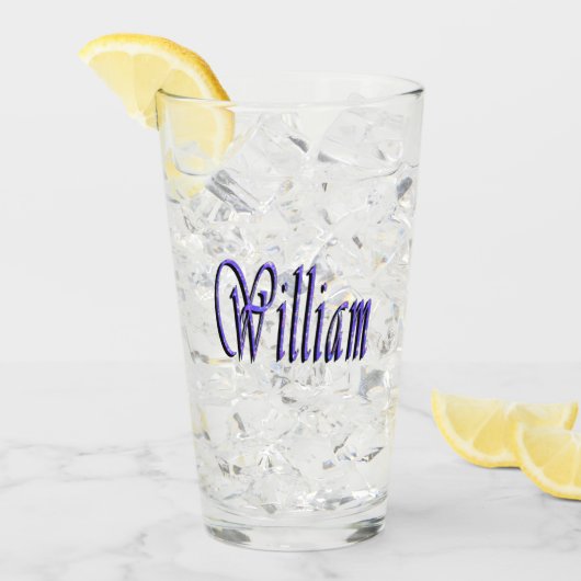 William Naam In Blauwe Glans, Glas (Voorkant ijs)