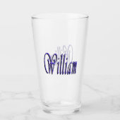 William Naam In Blauwe Glans, Glas (Voorkant)