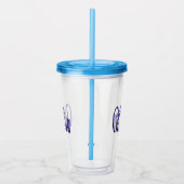 William Naam In Blauwe Glitter, Acryl Drinkbeker (Rechts)