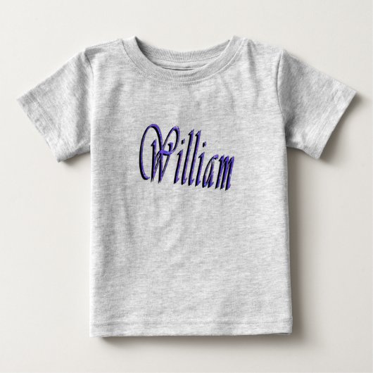 William Naam In Blauwe Glitters (Voorkant)