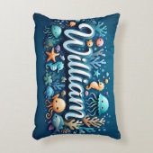 William Naam Ocean Theme Decoratief Zee Leven Accent Kussen (Voorkant(Verticaal))