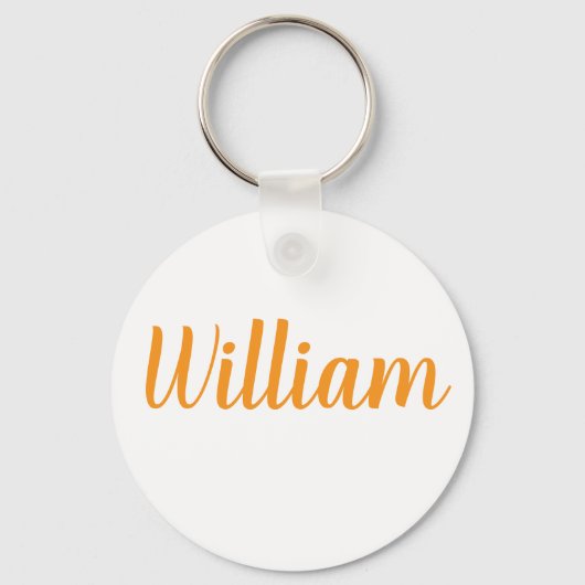 William name Metal ring keychain (Voorkant)