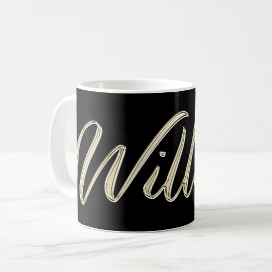 William Name whitegold Tasse Teetasse Kaffeetasse Koffiemok (Voorkant links)