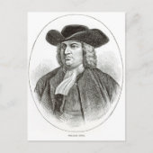 William Penn gegraveerd door Josiah Wood Whymper Briefkaart (Voorkant)