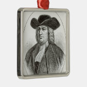 William Penn gegraveerd door Josiah Wood Whymper Metalen Ornament (Rechts)