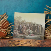 William Penn onderhandelt over het verdrag dat lei Fotoplaat (Zijkant)