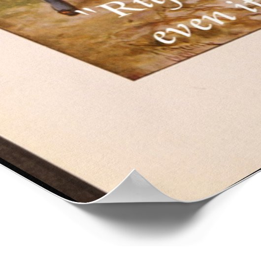 William Penn "right is right" citeert Poster (Hoek)