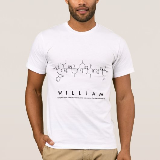 William peptide name shirt (Voorkant)