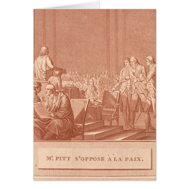 William Pitt de Elder die zich verzet tegen de vre (Voorkant)