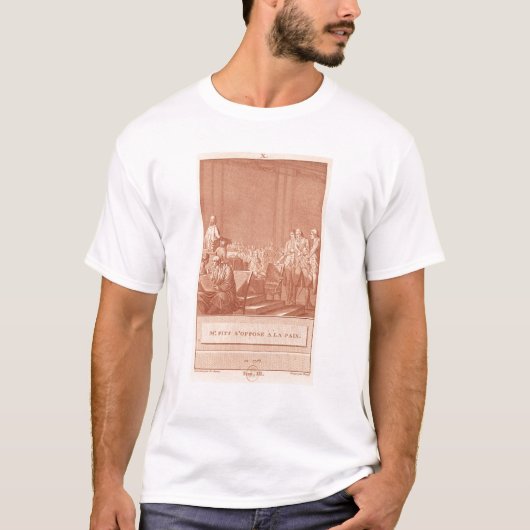 William Pitt de Elder die zich verzet tegen de vre T-shirt (Voorkant)