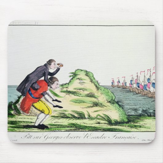 William Pitt Observing the French Squadron Muismat (Voorkant)