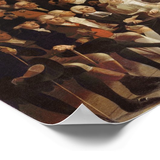 William Pitt spreekt het Parlement toe Poster (Hoek)