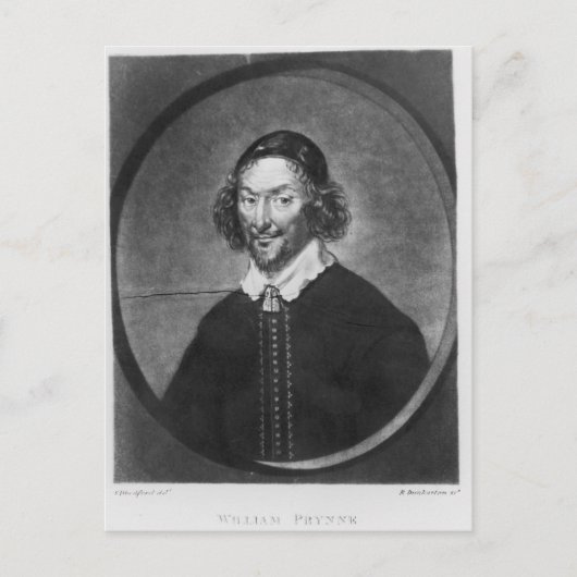 William Prynne illustratie Briefkaart (Voorkant)