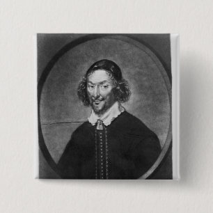William Prynne illustratie Vierkante Button 5,1 Cm
