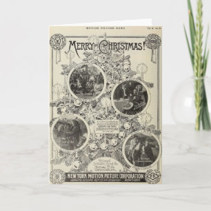 William S Hart Kerstmis 1914 stomme film ad Feestdagen Kaart