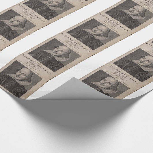 William Shakespeare, 1623 Cadeaupapier (Hoek)