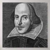 William Shakespeare 1623 Poster (Voorkant)