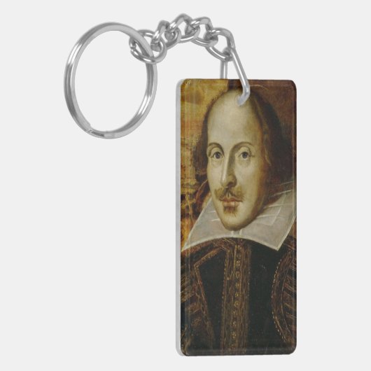 William Shakespeare Acrylische Sleutelhanger (Voorkant Links)