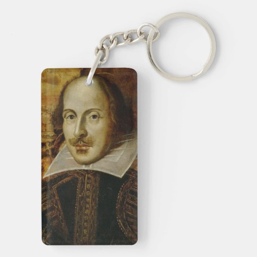 William Shakespeare Acrylische Sleutelhanger (achterkant)