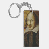William Shakespeare Acrylische Sleutelhanger (Voorkant Links)