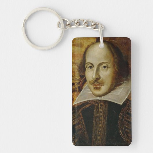 William Shakespeare Acrylische Sleutelhanger (Voorkant)