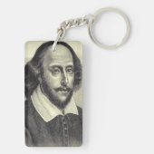 William Shakespeare Acrylische Sleutelhanger (achterkant)