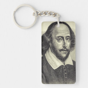 William Shakespeare Acrylische Sleutelhanger
