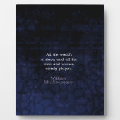 William Shakespeare Al het Niveau van het Stadium Fotoplaat (Voorkant)