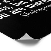 William Shakespeare Battle Of Wits English Literat Poster (Hoek)