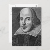 William Shakespeare Briefkaart (Voorkant / Achterkant)
